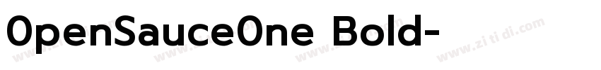 0penSauce0ne Bold字体转换